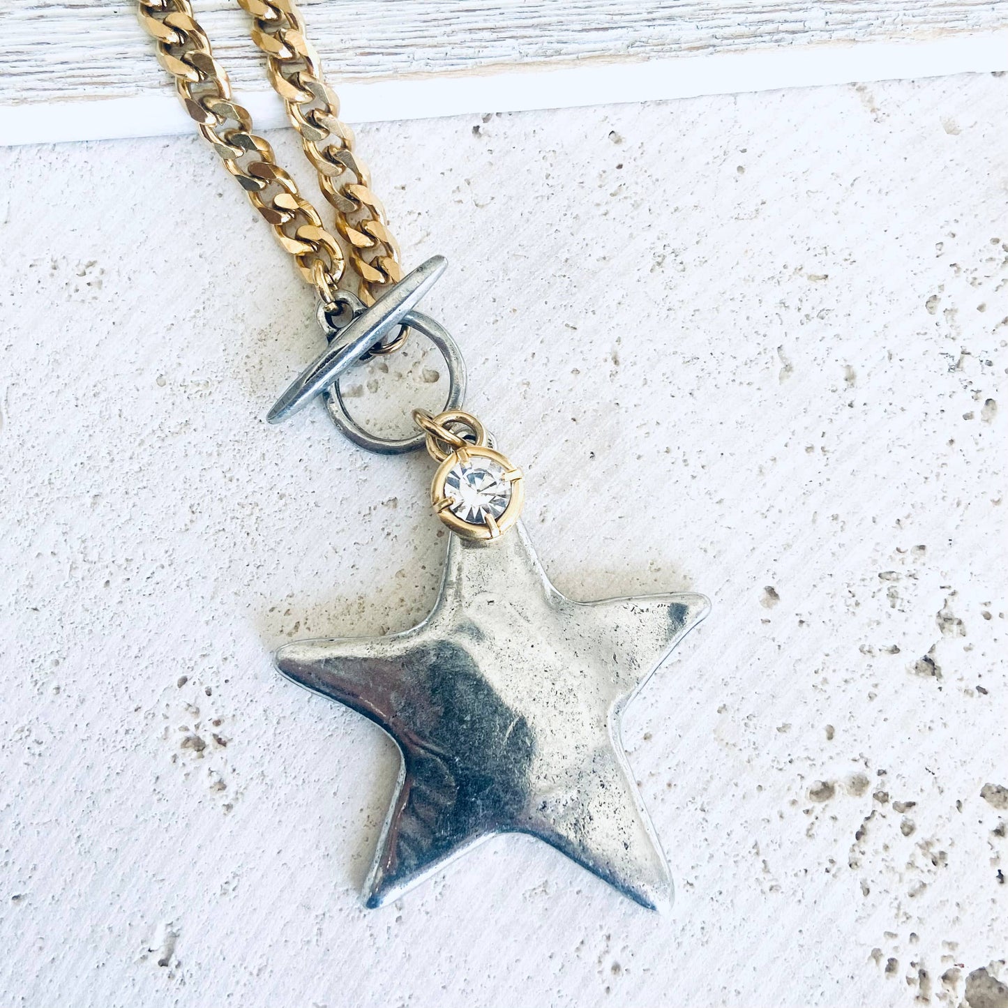 Star moon heart mixed meta necklaces no tarnish jewelry 2025: 19” / Gold Heart