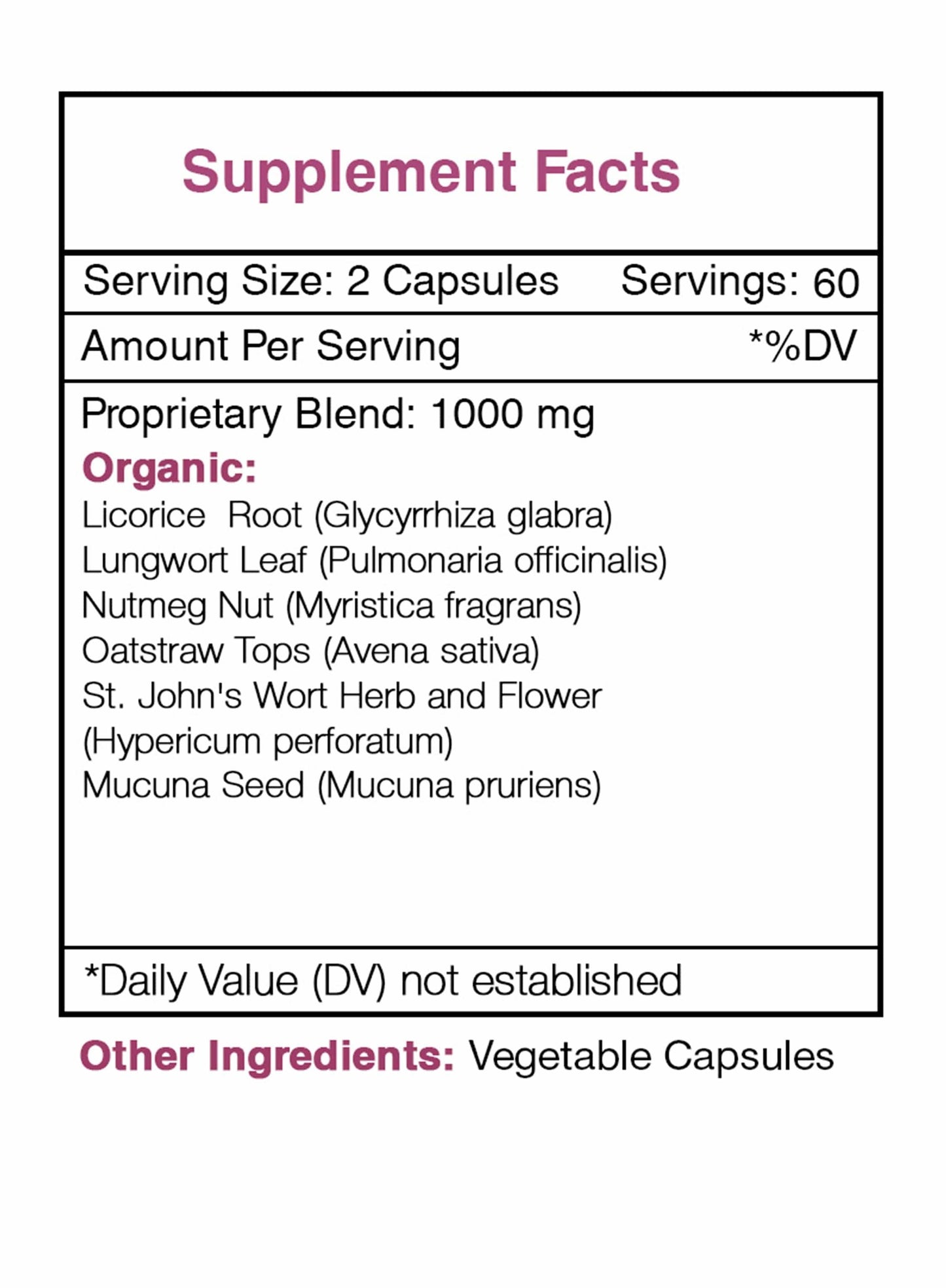 Quit Secret Capsules. Nicotine Withdrawal Support: 120 Capsules