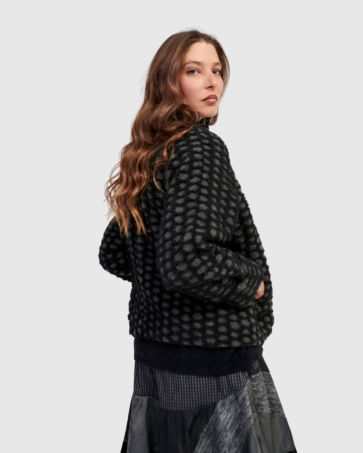 Vesper Cozy Moto Jacket, Net: Net / 1 (US 6-8)