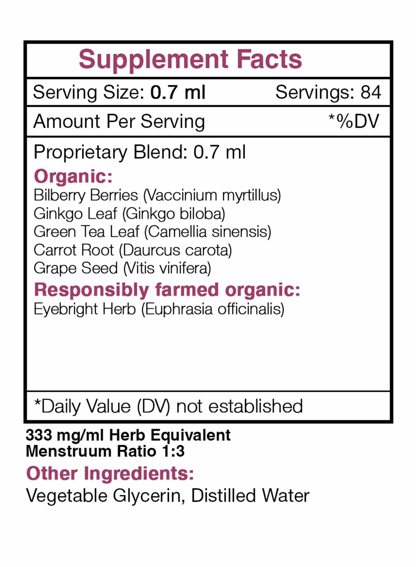 Falcon Eye Extract. Healthy Vision Support: 2 FL OZ / Alcohol-FREE