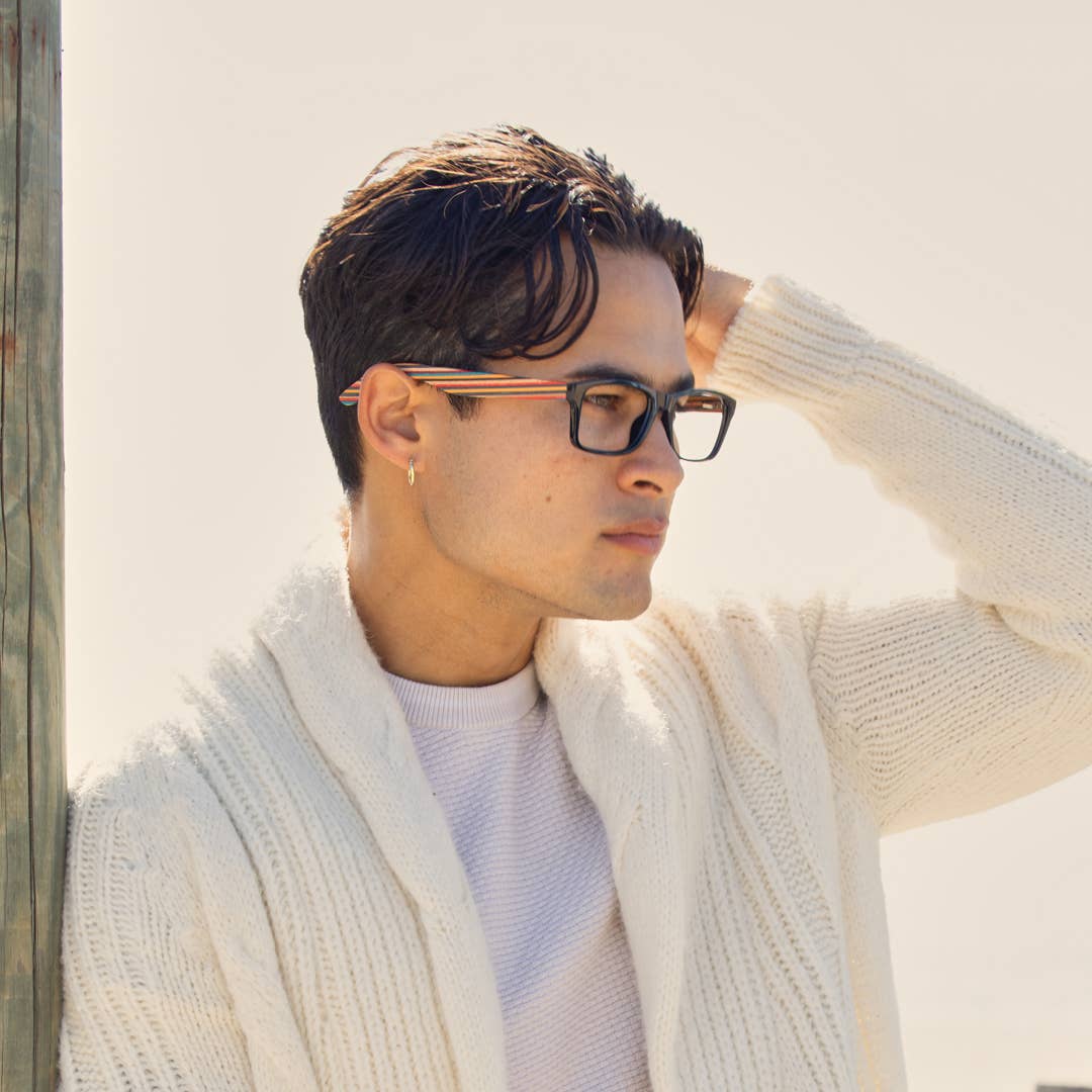 BP20813 Aloha - Onyx / Rainbow Wood / Blue Light: 2.50