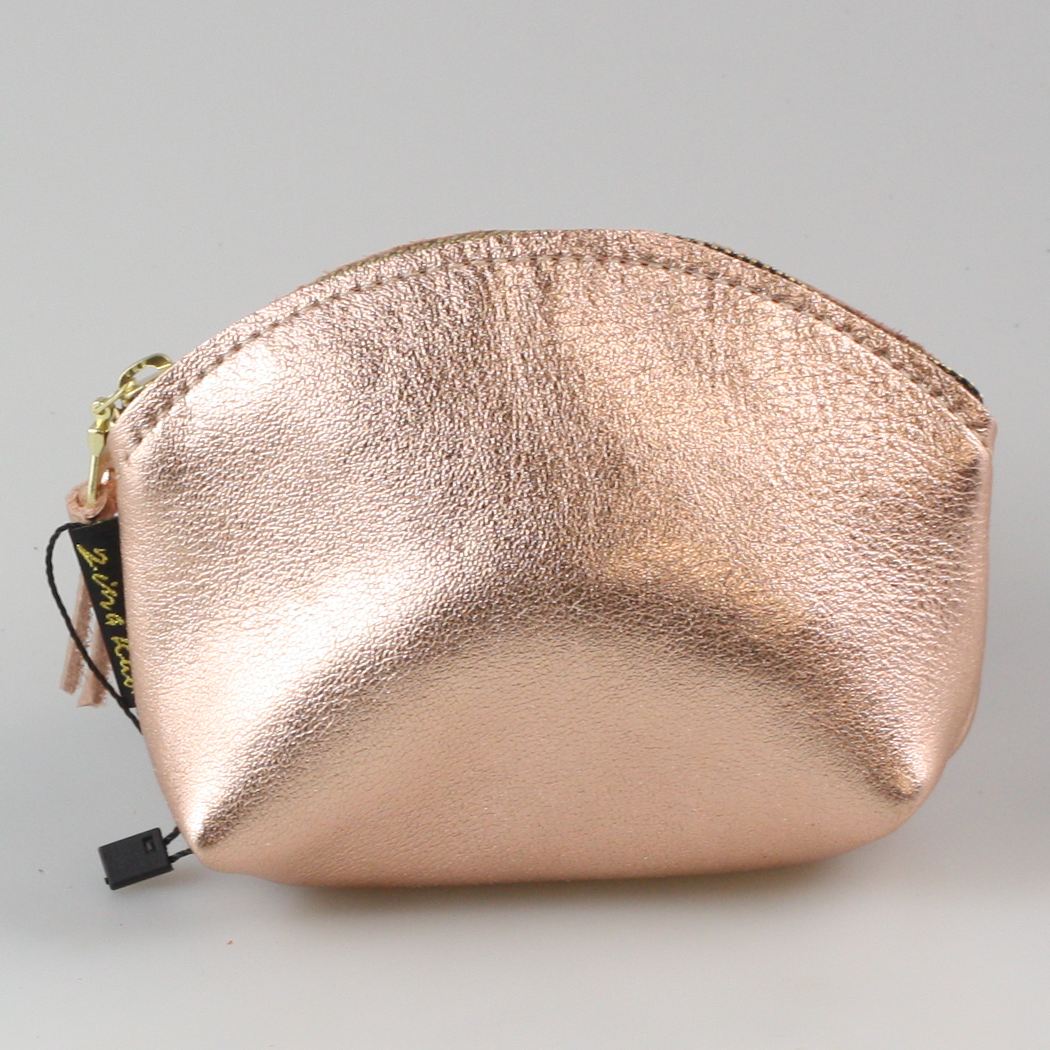 The Metallic Simon Makeup Clutch: Gunmetal