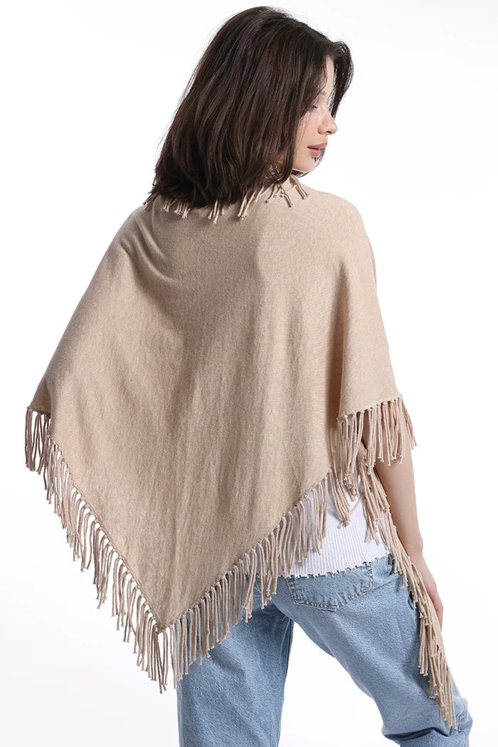 Cotton/Cashmere Fringe Shawl 75211_236 - Minnie Rose