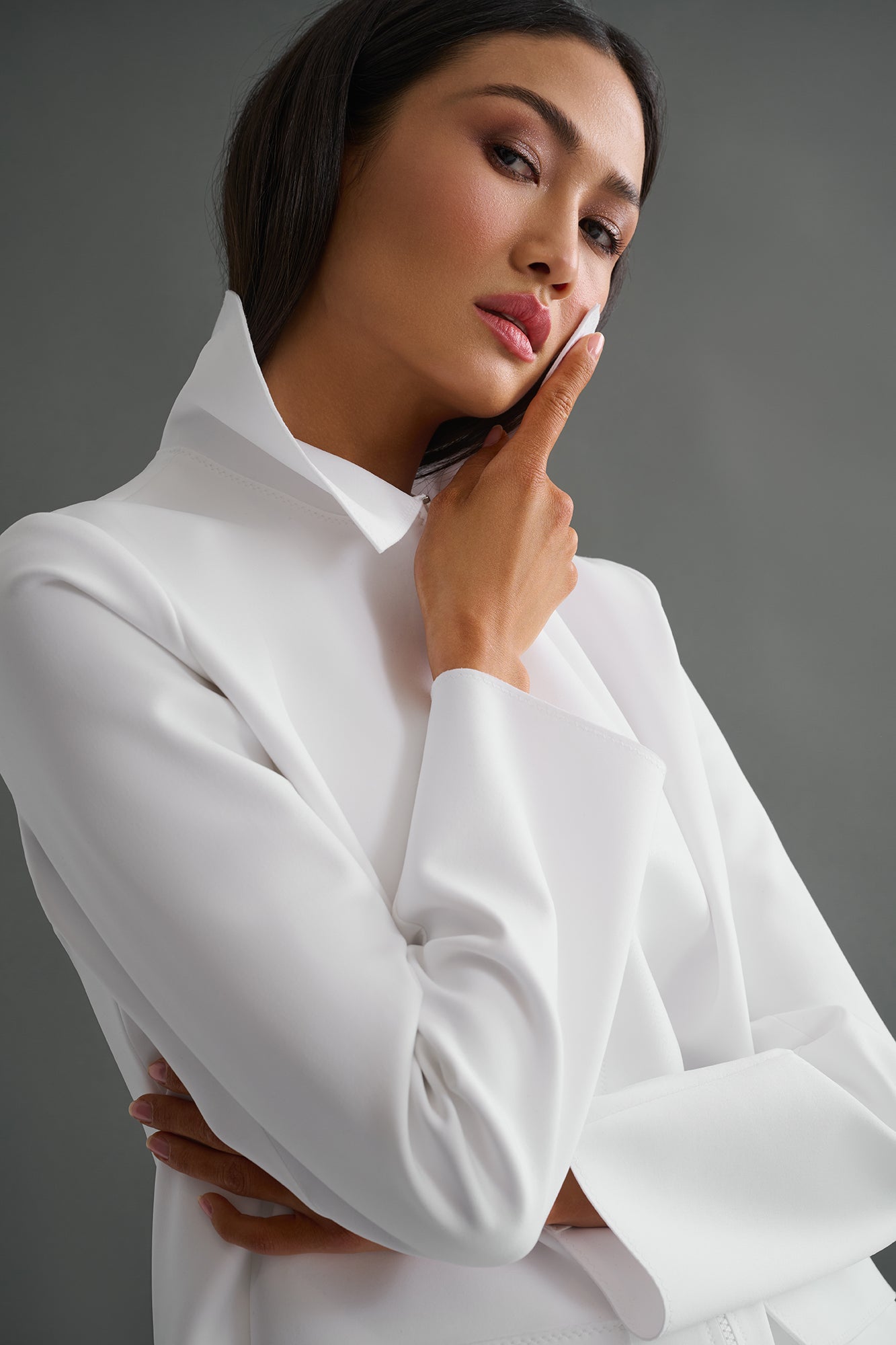 Contemporary Cropped Jacket 52467-75 - Shan