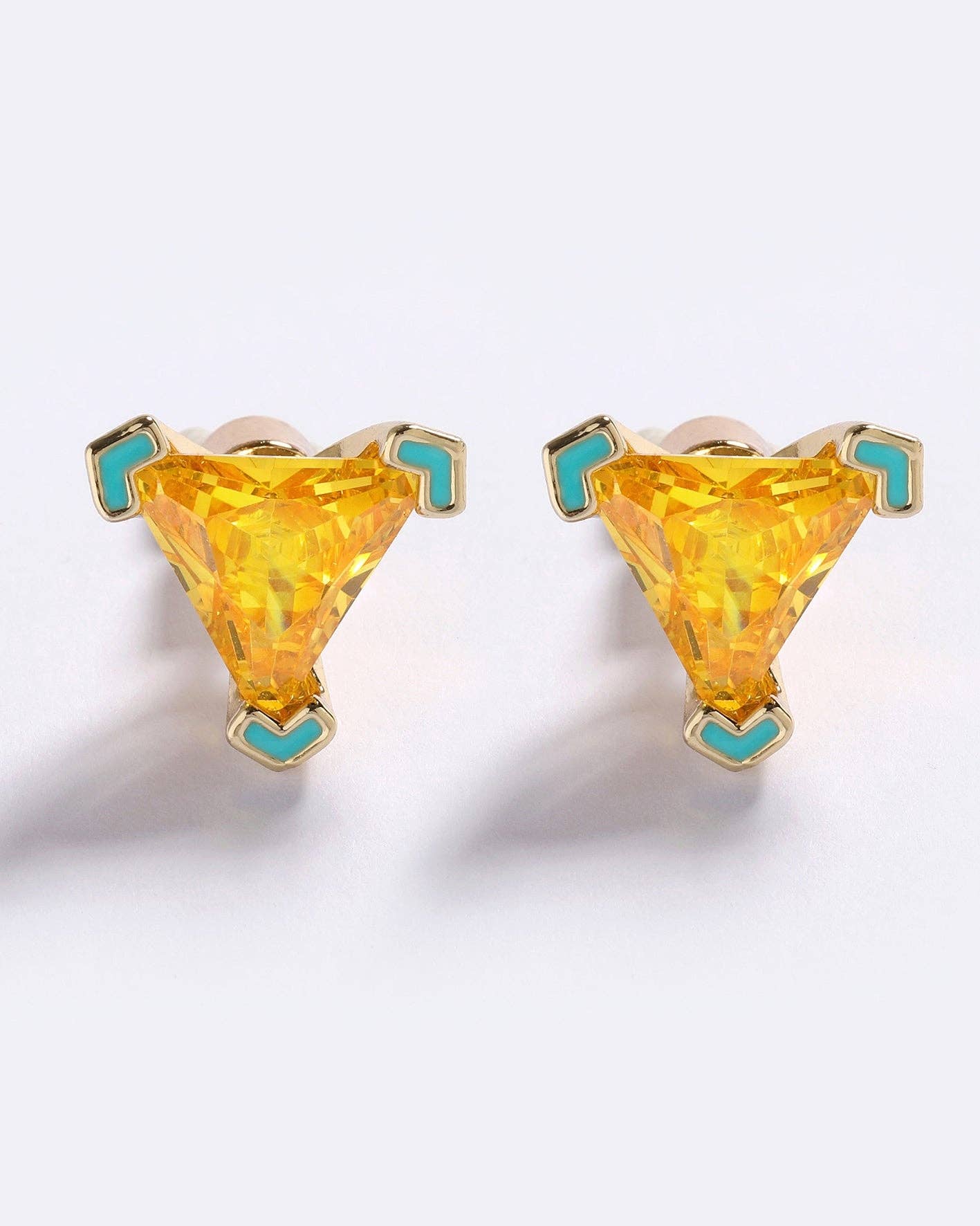 OWN IT STUDS: YELLOW/OCEAN