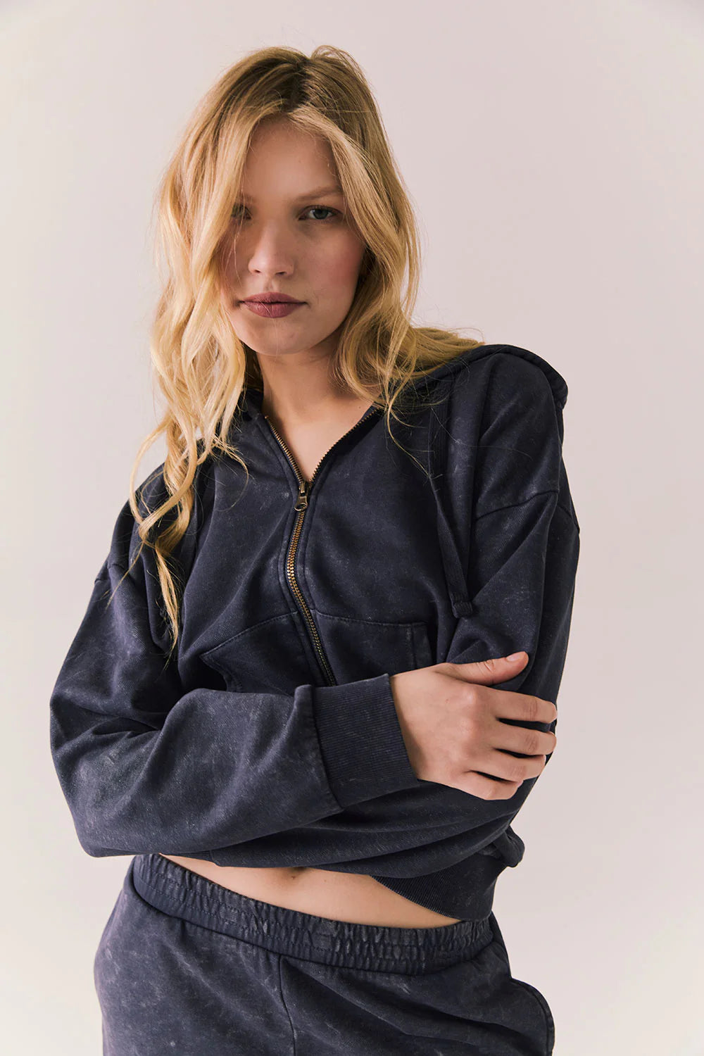 Abilene Navy Zip Up CWA622 - CHASER