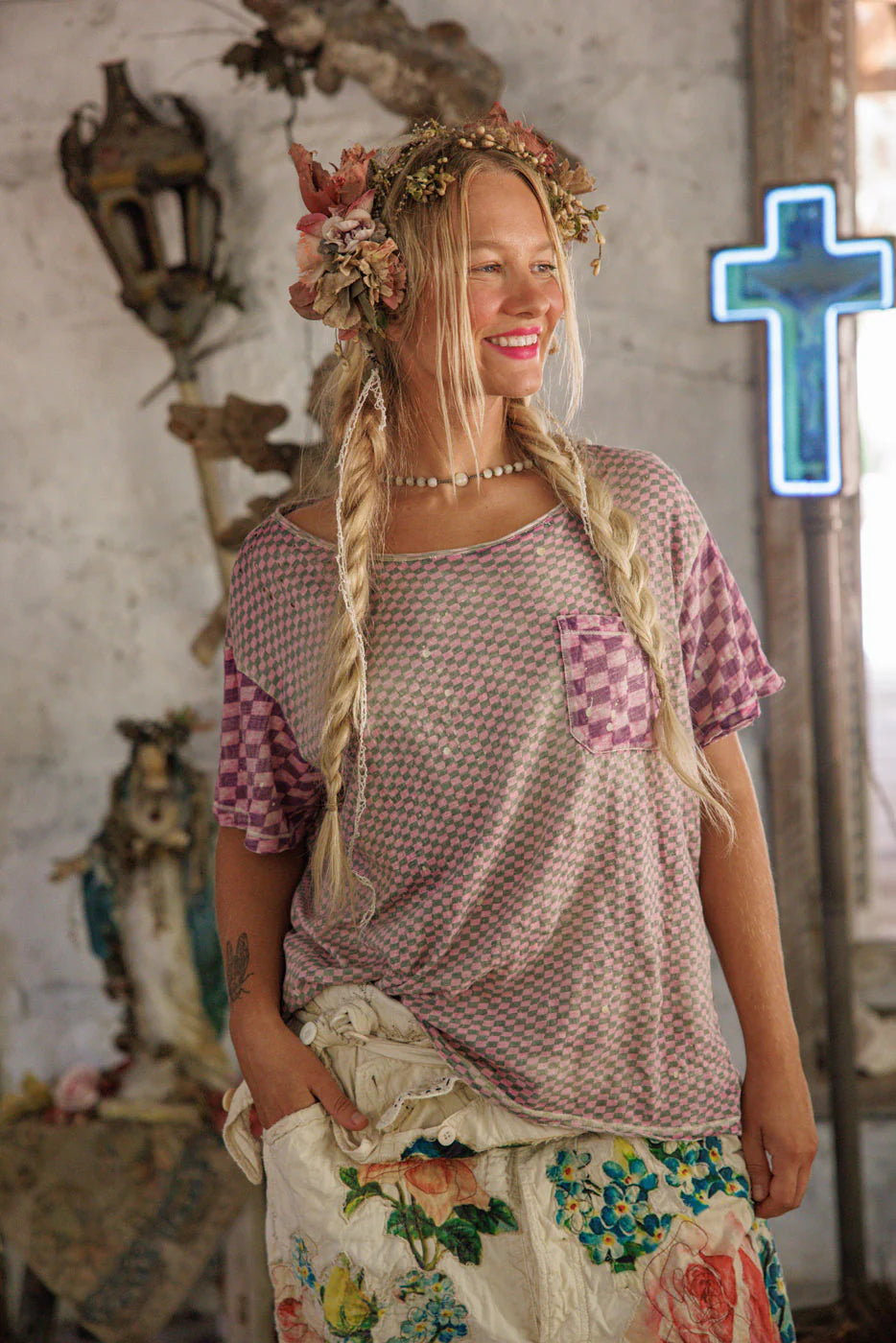 Piecewise Pocket Tee 2405 - Magnolia Pearl