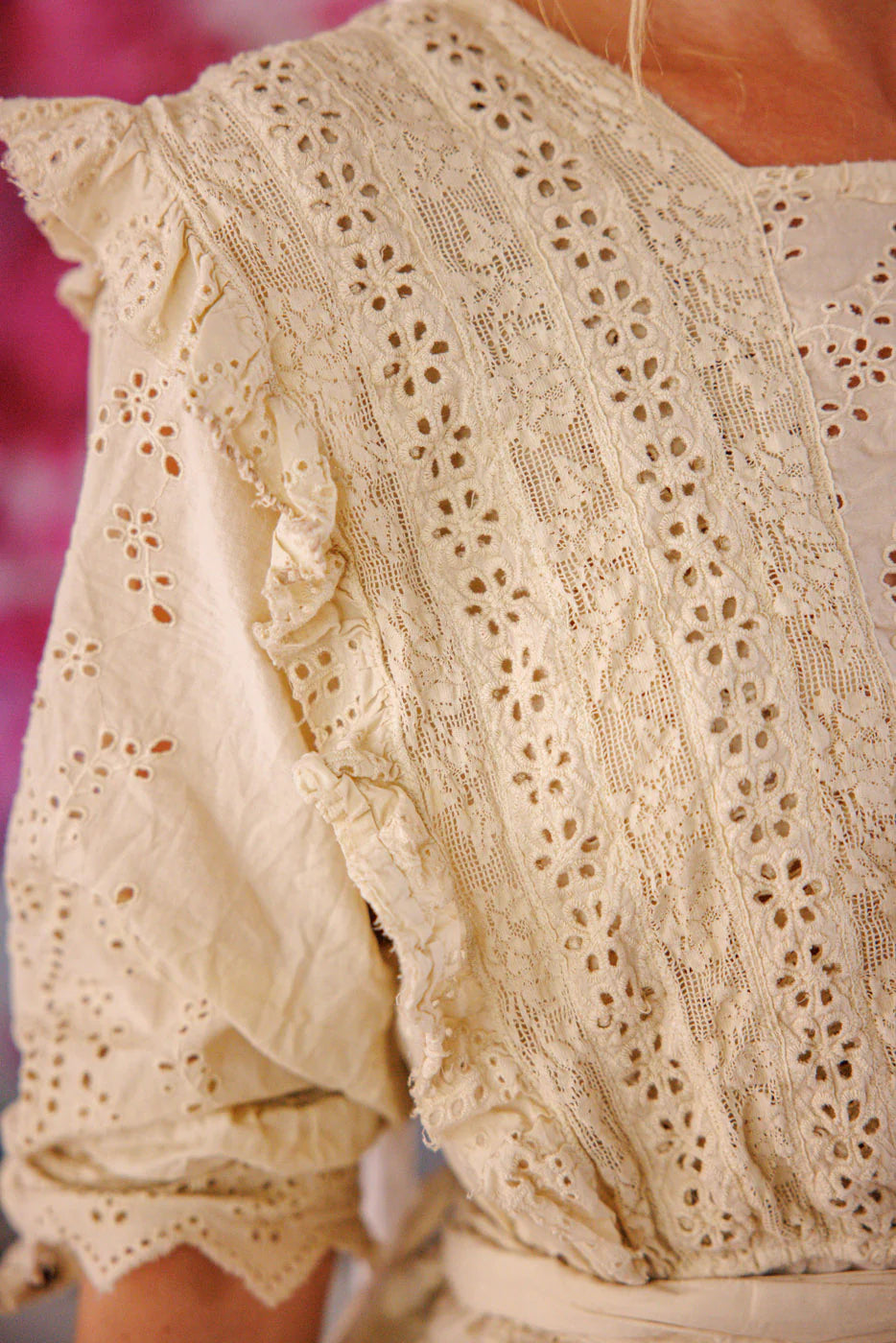 Eyelet Rosario Blouse 2159 - Magnolia Pearl