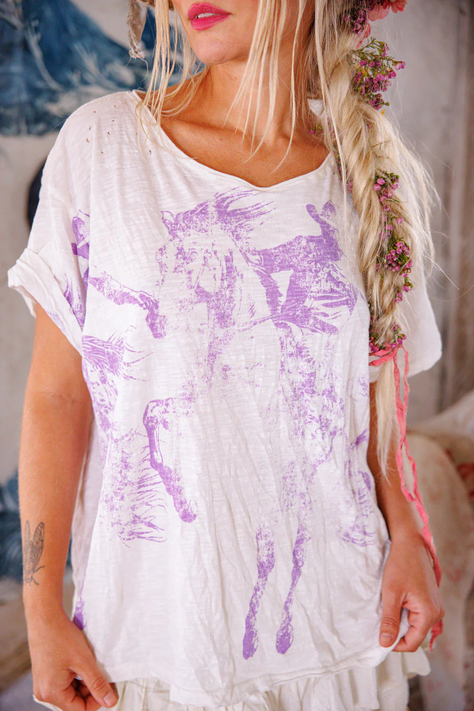 Texas Cowboy Boyfriend Tee 2387 - Magnolia Pearl