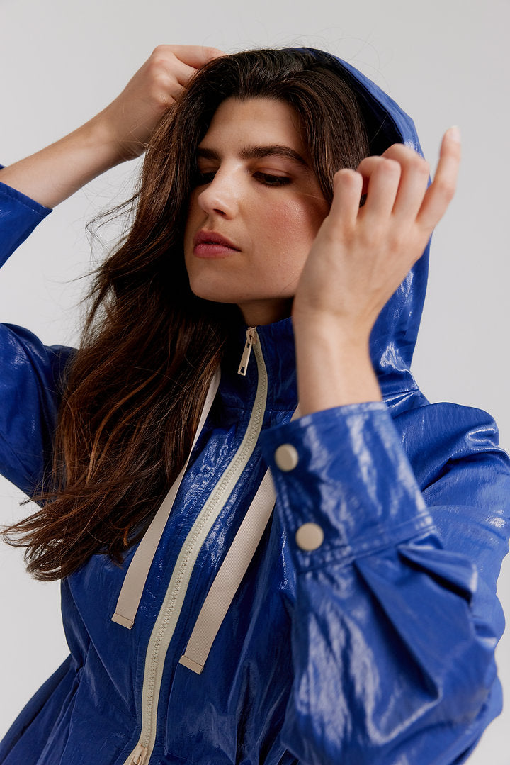 Hooded Anorak Jacket K5677R-335 - Nikki Jones