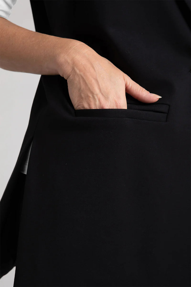 Ponte Sleeveless Jacket H6507 - Sympli