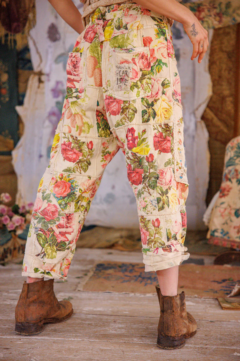 Patchwork Miner Trousers 411 - Magnolia Pearl