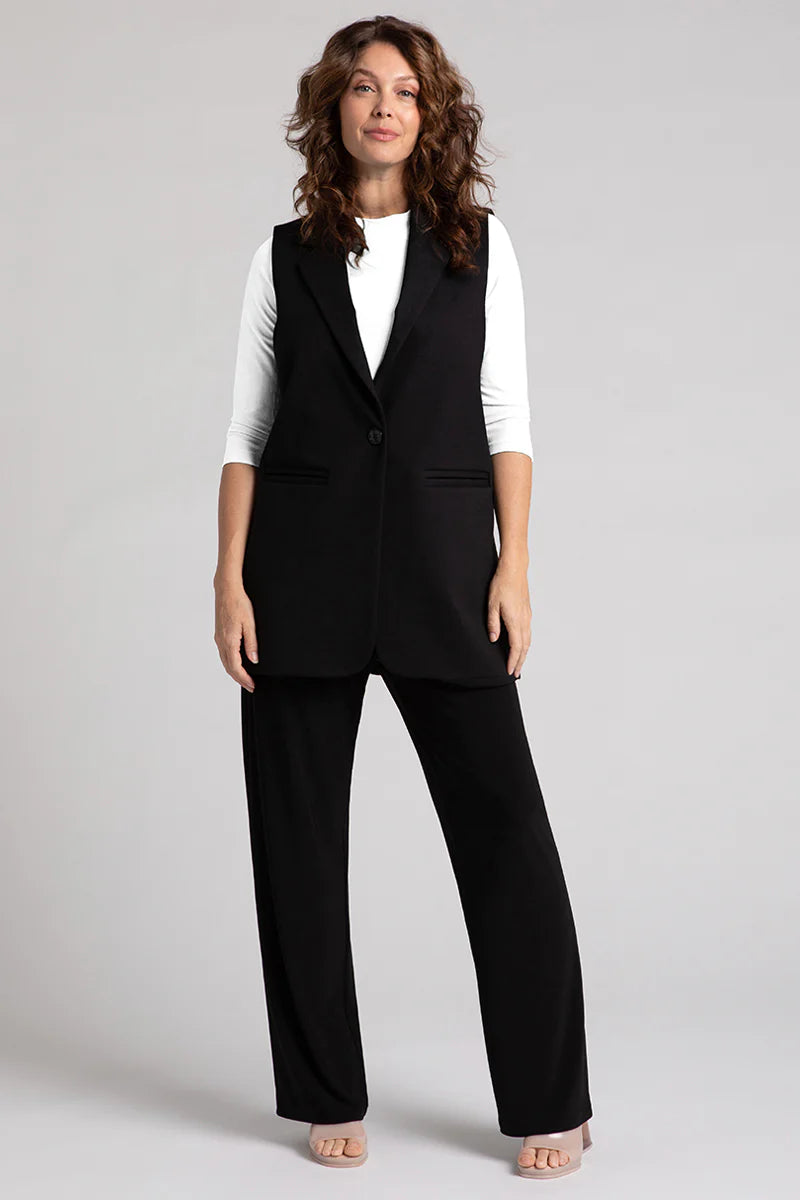 Ponte Sleeveless Jacket H6507 - Sympli