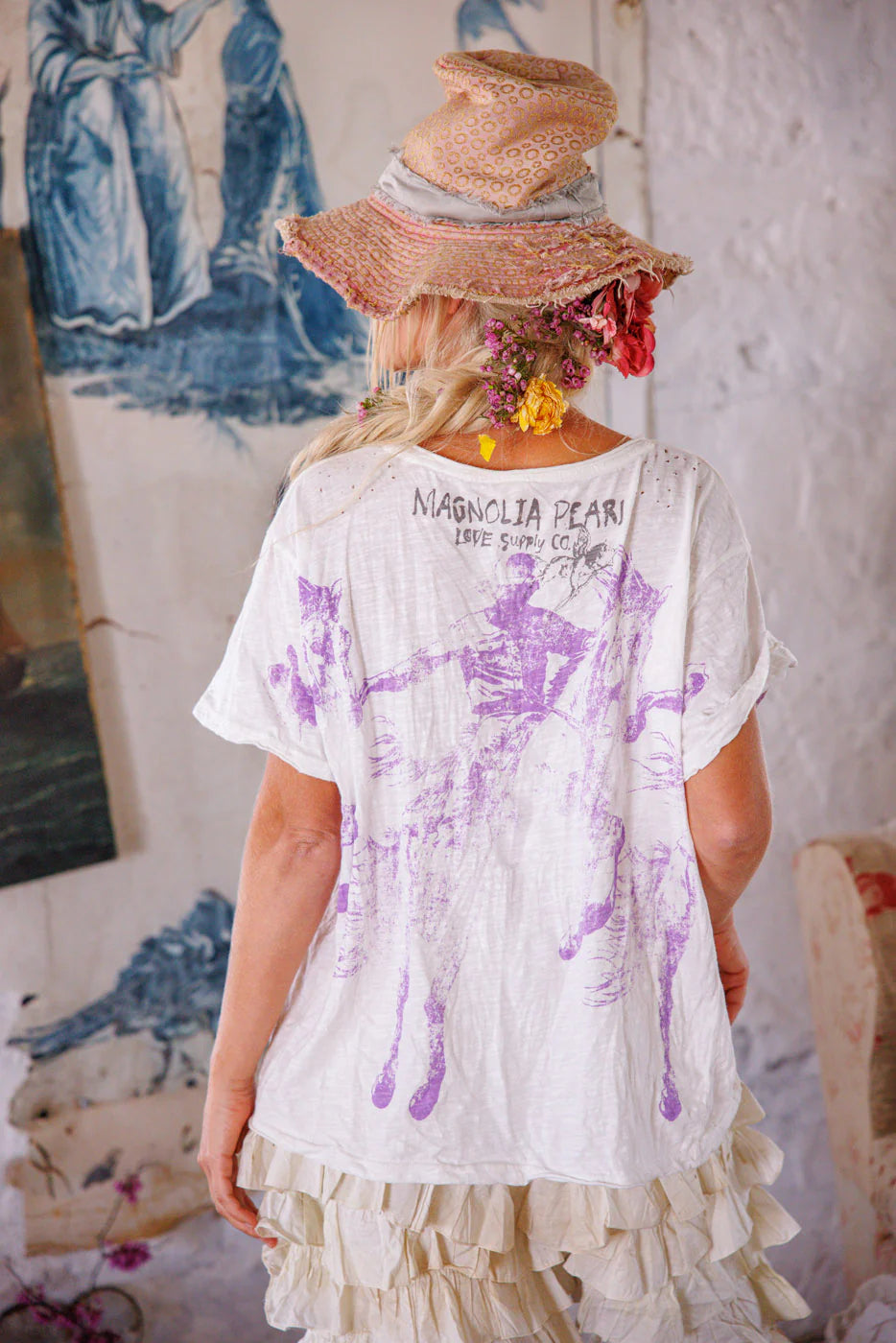 Texas Cowboy Boyfriend Tee 2387 - Magnolia Pearl