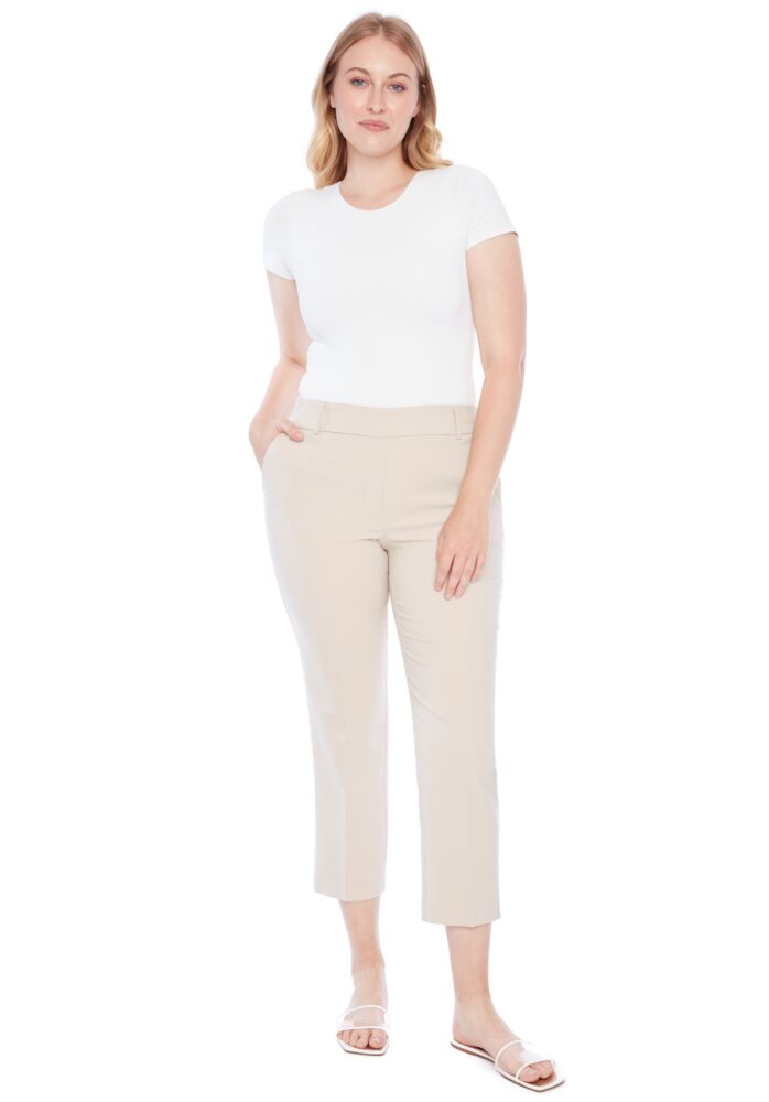 Chloe Solid Amalfi Straight-Leg Ankle Pant 256032 - I Love Tyler Madison