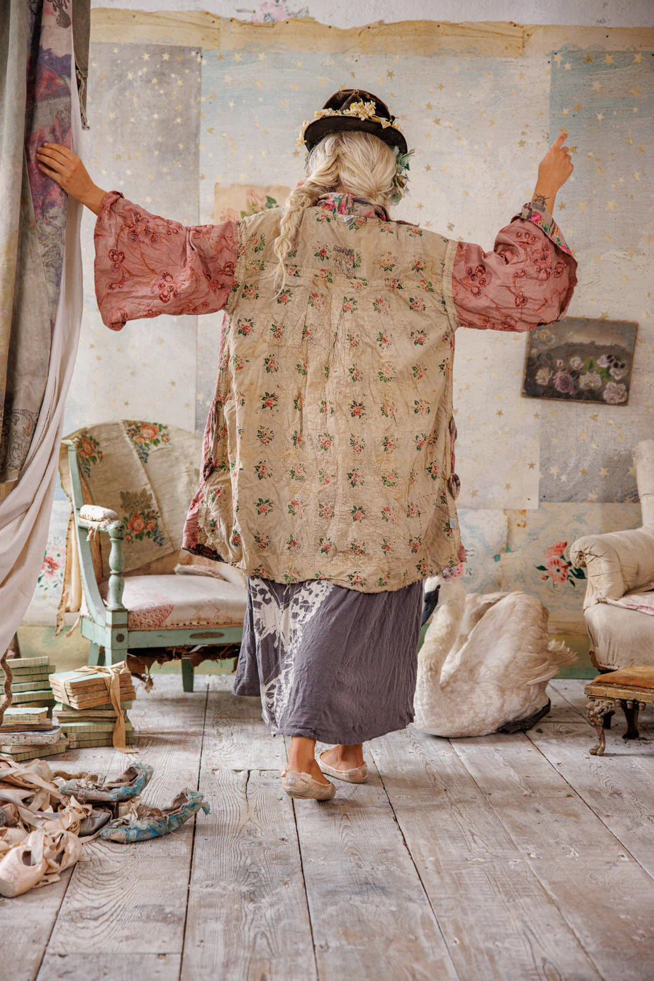 Appliqué Cyrene Coat 1122 - Magnolia Pearl