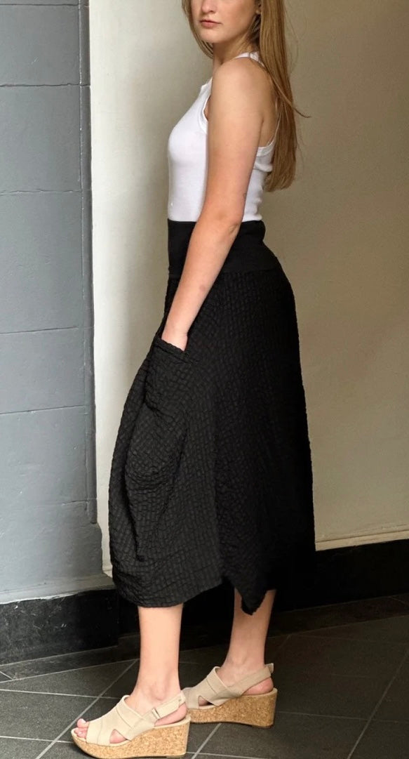 Seersucker Skirt LLS502 - Luna Luz
