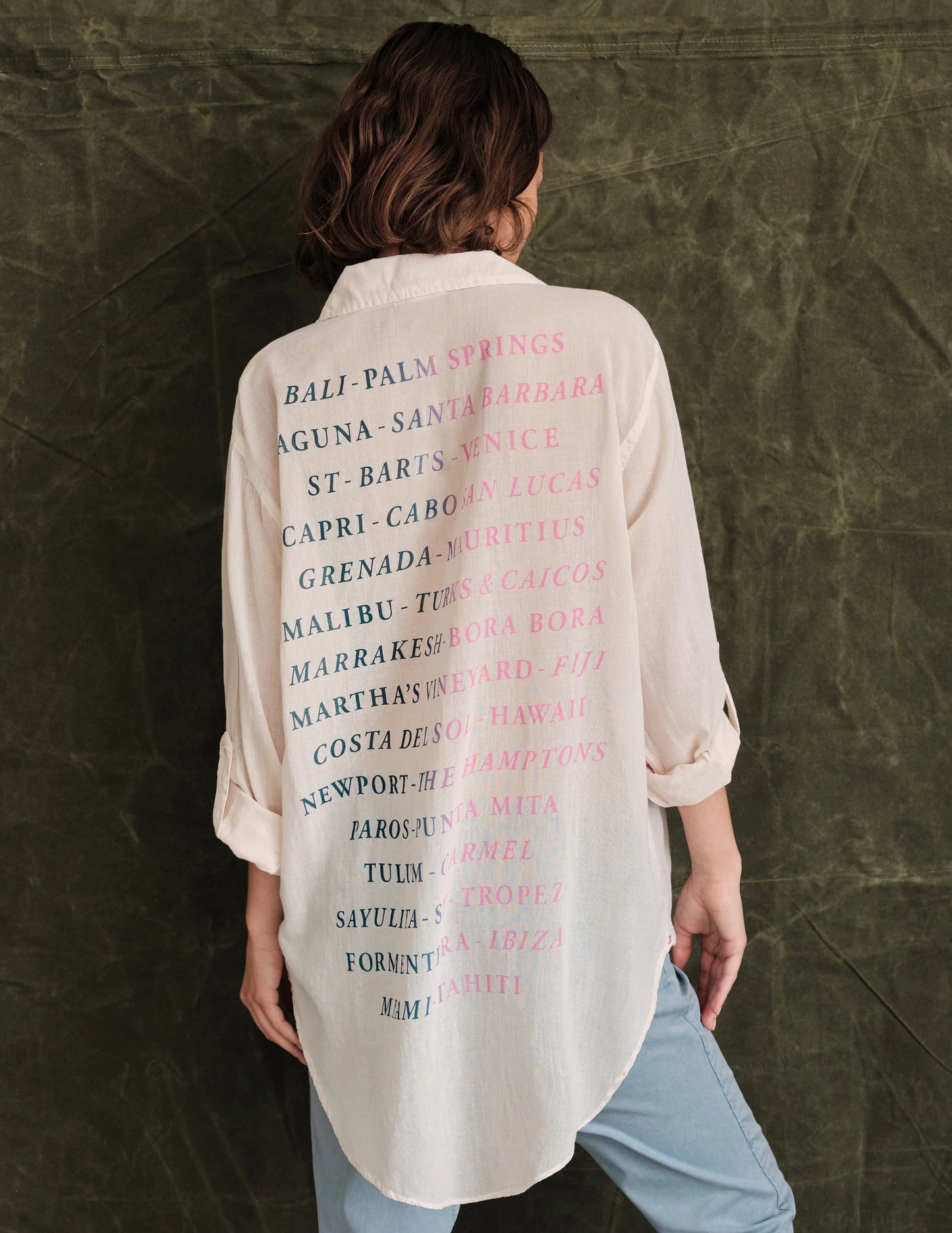 Destinations Oversized Shirt 396A7- Sundry