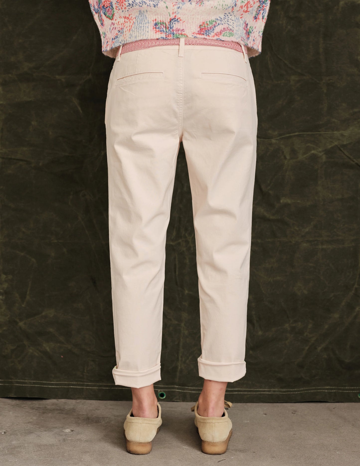 Roll up Trouser with Trim J50T9 - Sundry