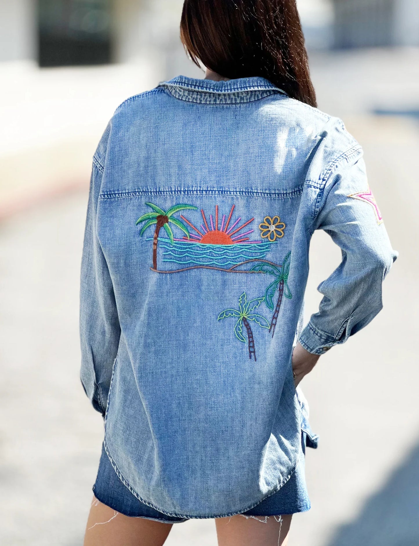 Hop On Embroidered Shirt BT6484T - Billy T Shop