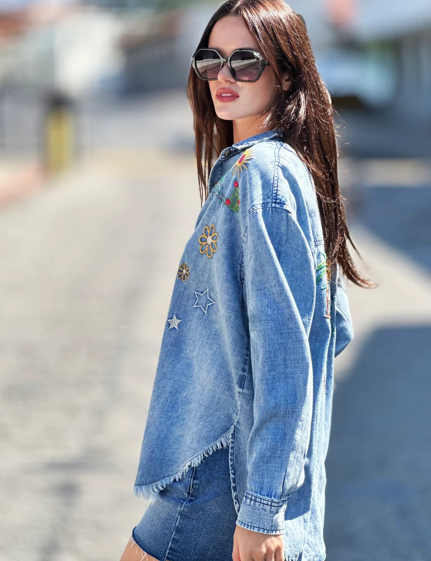 Hop On Embroidered Shirt BT6484T - Billy T Shop