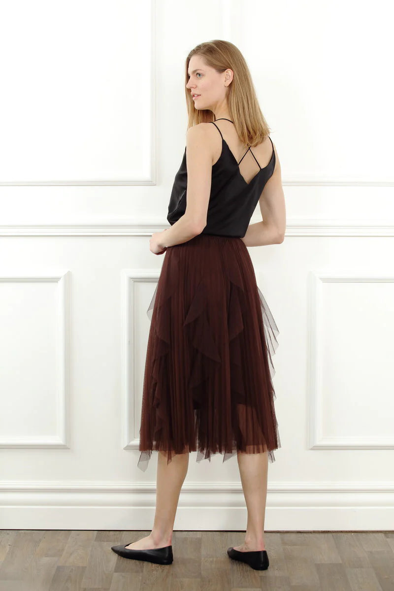 Mesh Ruffle Skirt 38633 - Zero Degree Celsius