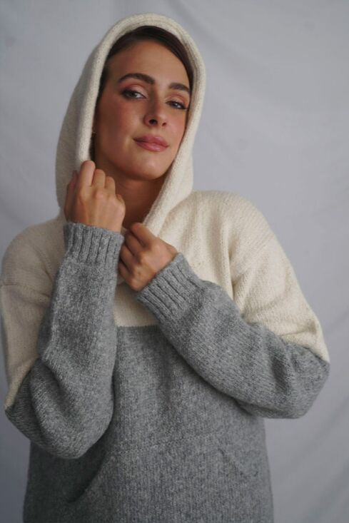 Coraline Alpaca Hoodie Pullover - Alpaca