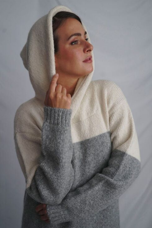 Coraline Alpaca Hoodie Pullover - Alpaca