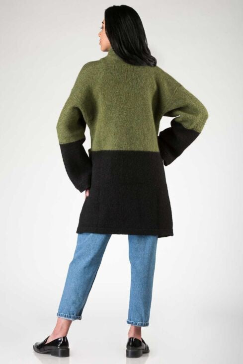 Barbara Alpaca Long Cardigan/Knitted Coat - Alpaca