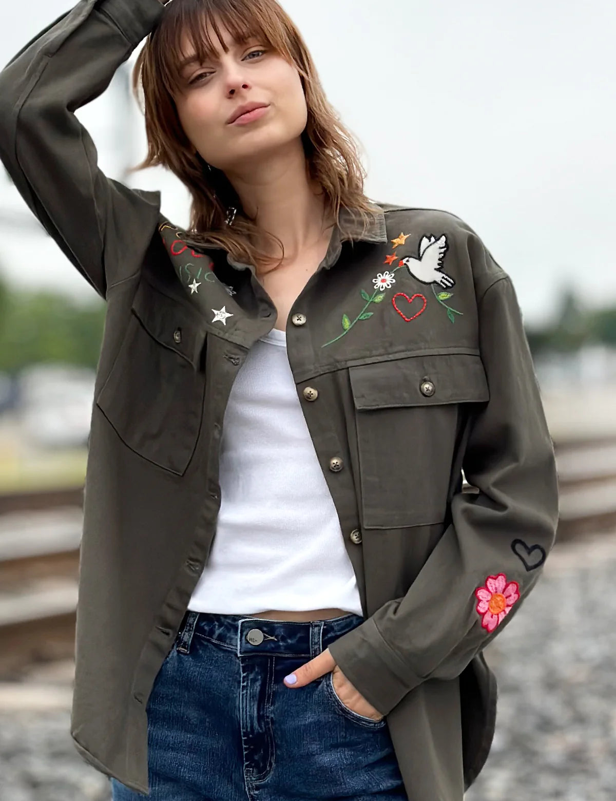Peace Love and Music Shirt BT6504T - Billy T Shop