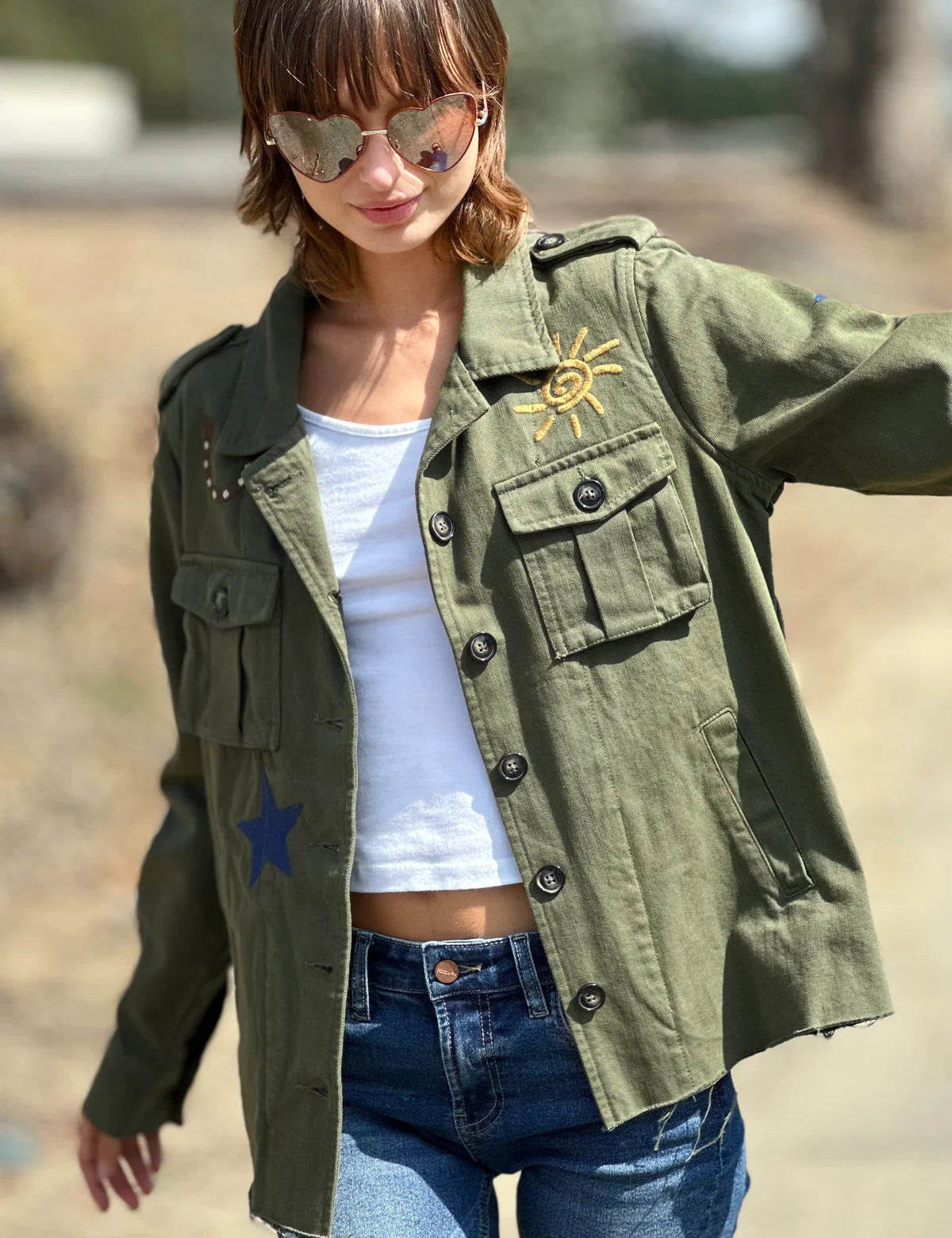 Lucky Me Embroidered Jacket BT6510J - Billy T Shop