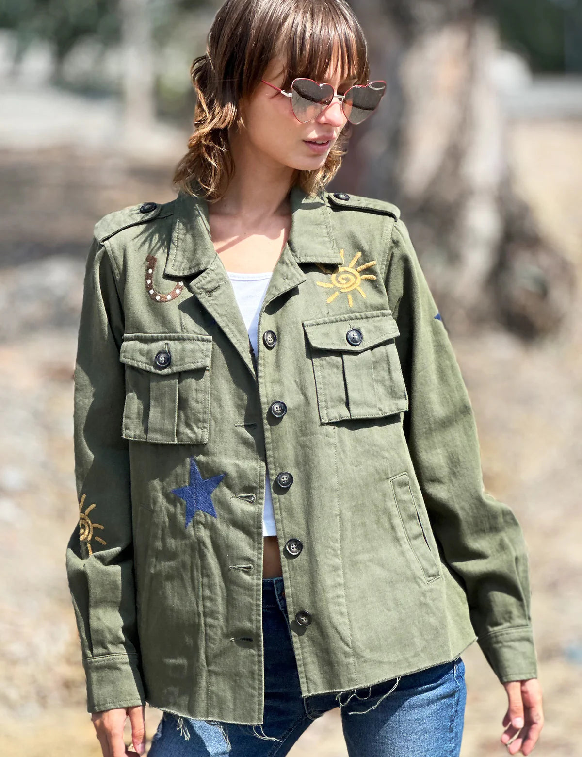 Lucky Me Embroidered Jacket BT6510J - Billy T Shop