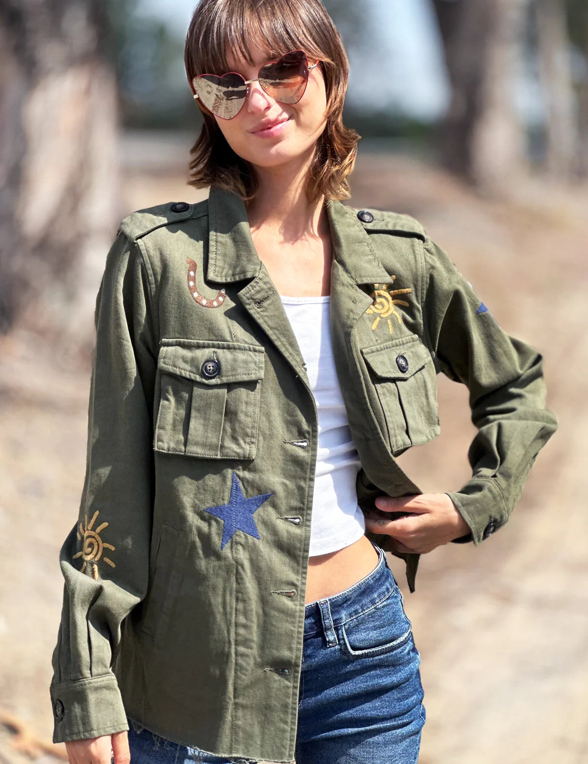 Lucky Me Embroidered Jacket BT6510J - Billy T Shop