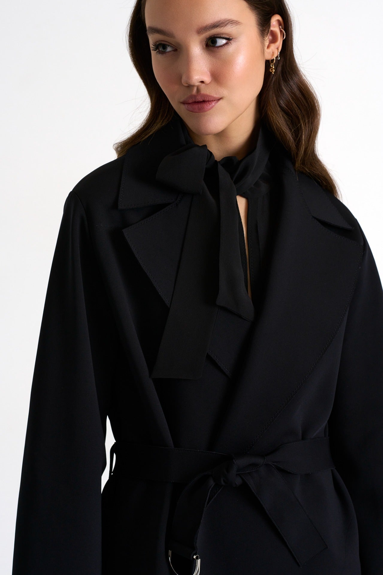 Oversized Belted Coat 52367-80 - SHAN