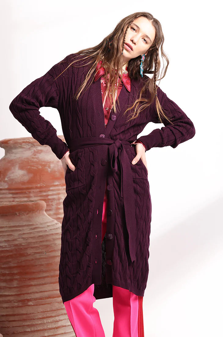 Cotton Cable Belted Duster 8260 - Minnie Rose