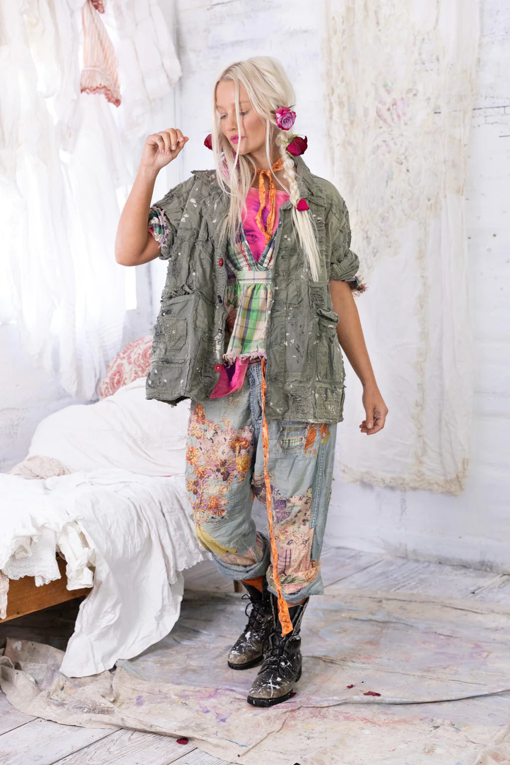 Denim Strawberry Fields Jacket 814 - Magnolia Pearl