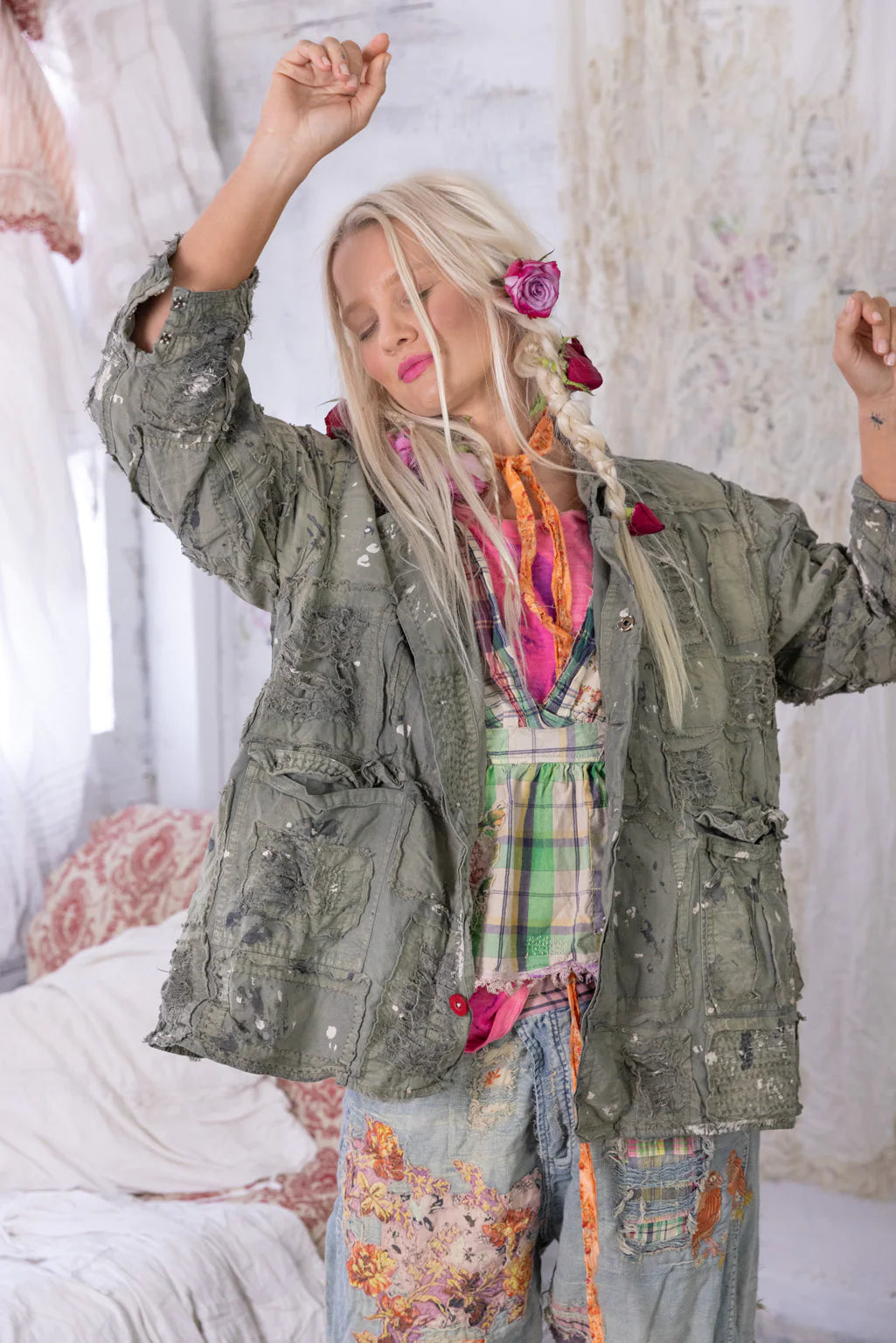 Denim Strawberry Fields Jacket 814 - Magnolia Pearl