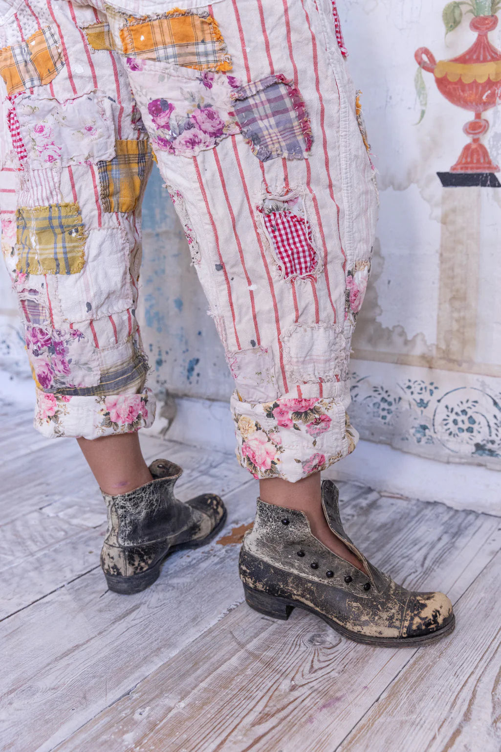 Patchwork Miner Pants 542 - Magnolia Pearl