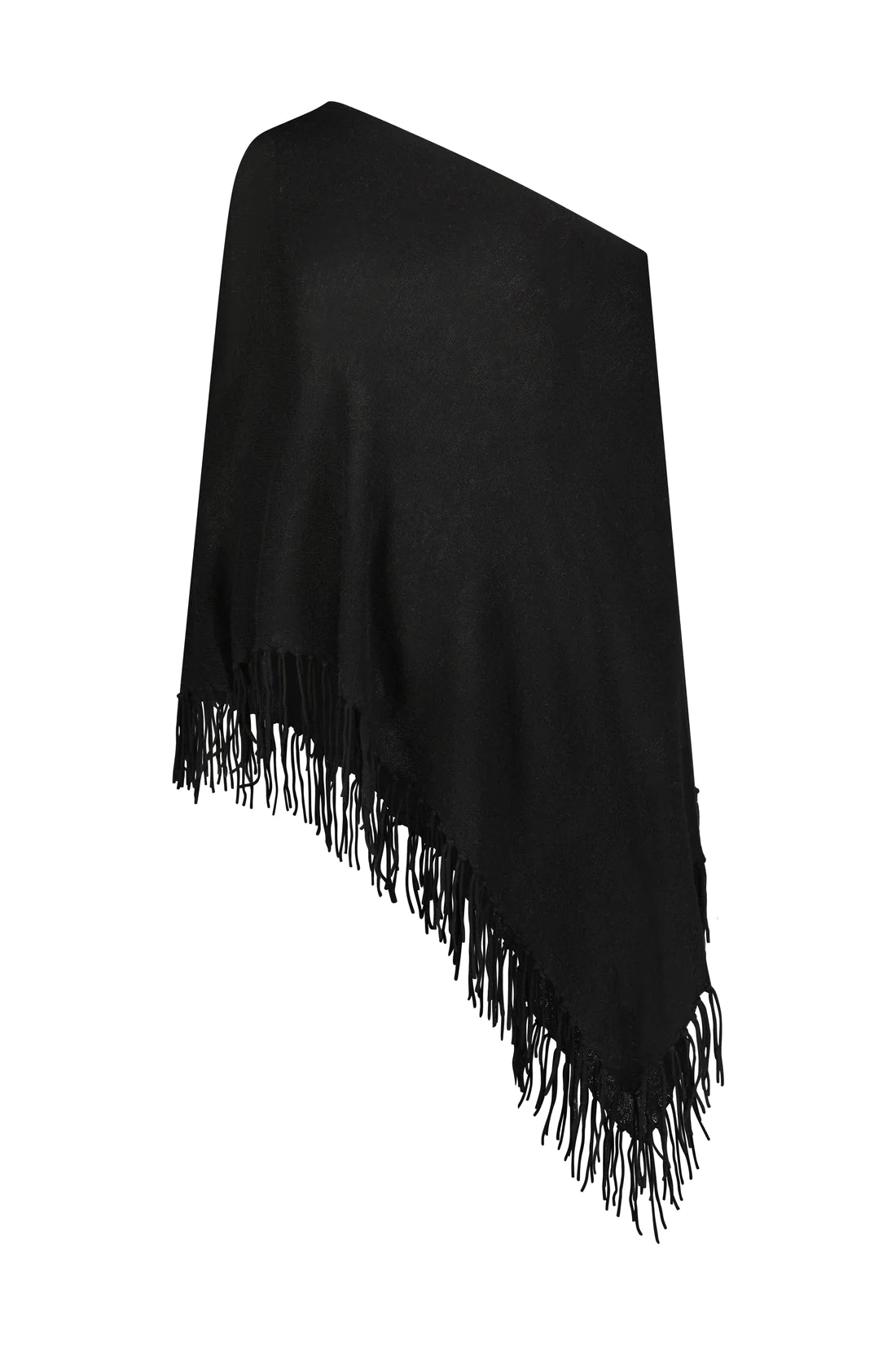 100% Cashmere Fringe Ruana 1214 - Minnie Rose
