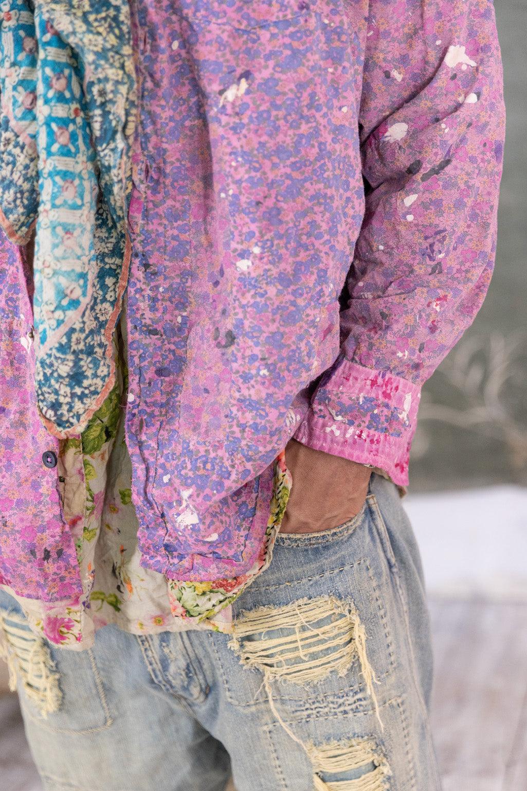 Floral Boyfriend Shirt 1040 - Magnolia Pearl