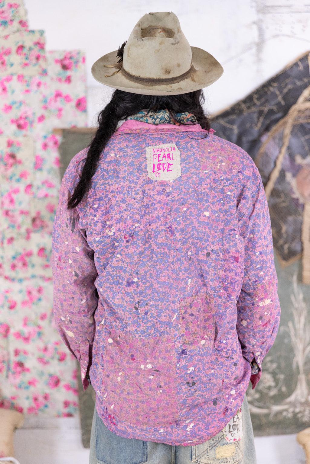 Floral Boyfriend Shirt 1040 - Magnolia Pearl
