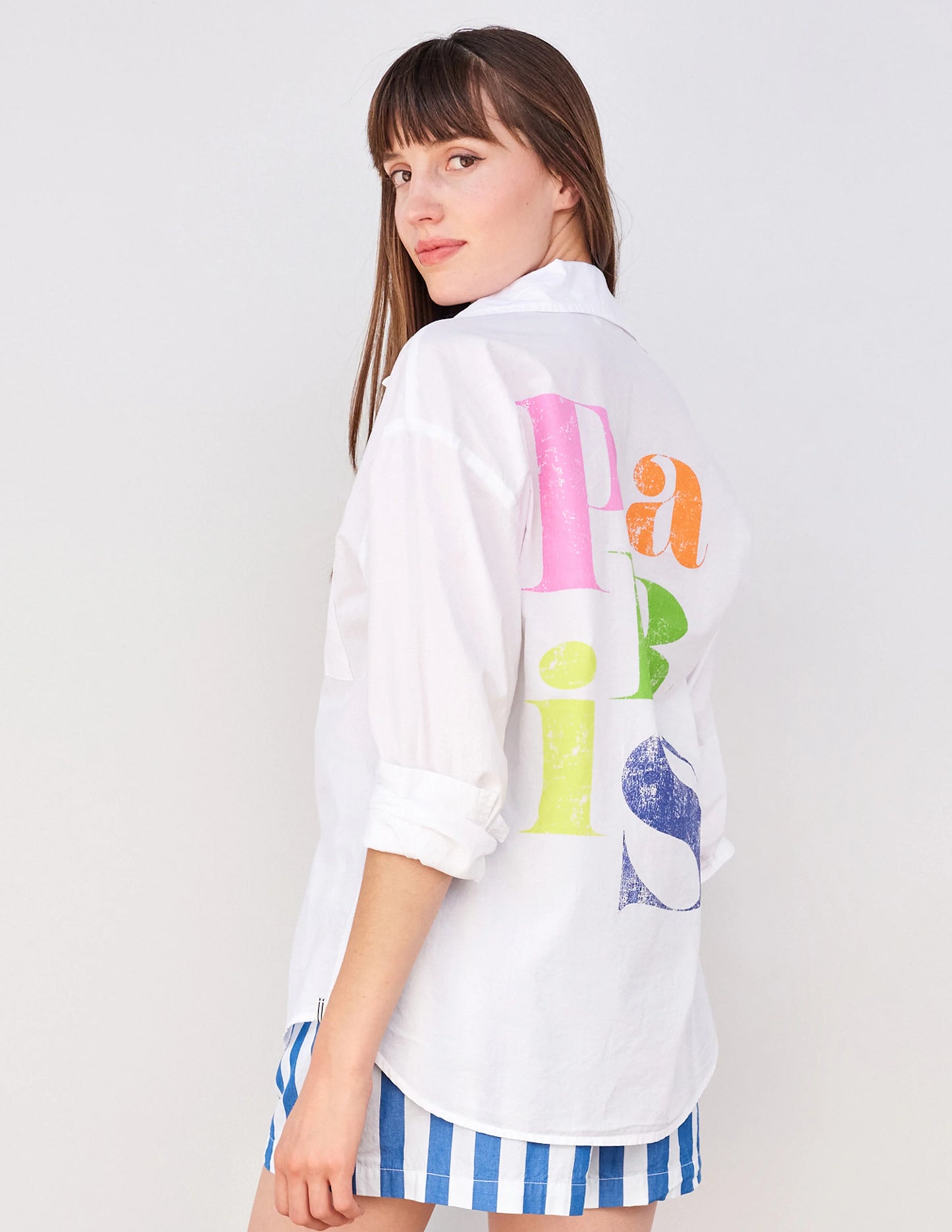 Paris Long Sleeve Button Down SP24-AC-X84A9 - Sundry