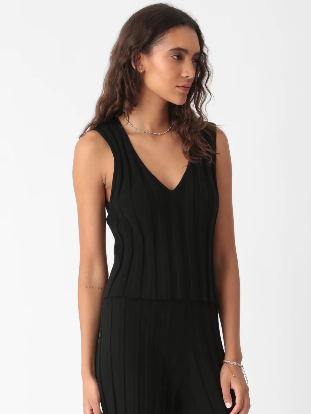 Monterey Ribbed Knit Tank WTP13550 - Electric & Rose