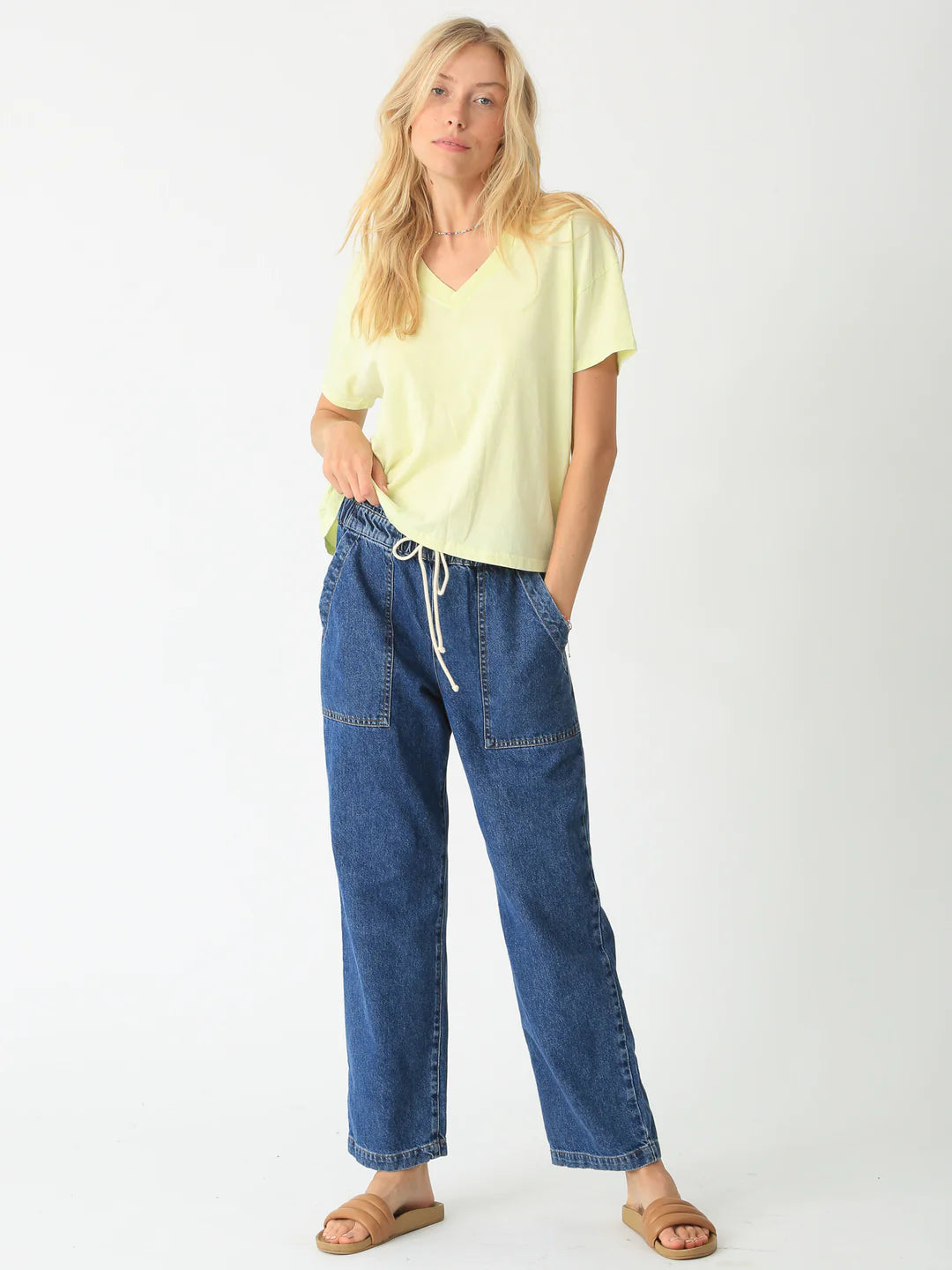 Chase Vneck Tee WTP075AC - Electric & Rose