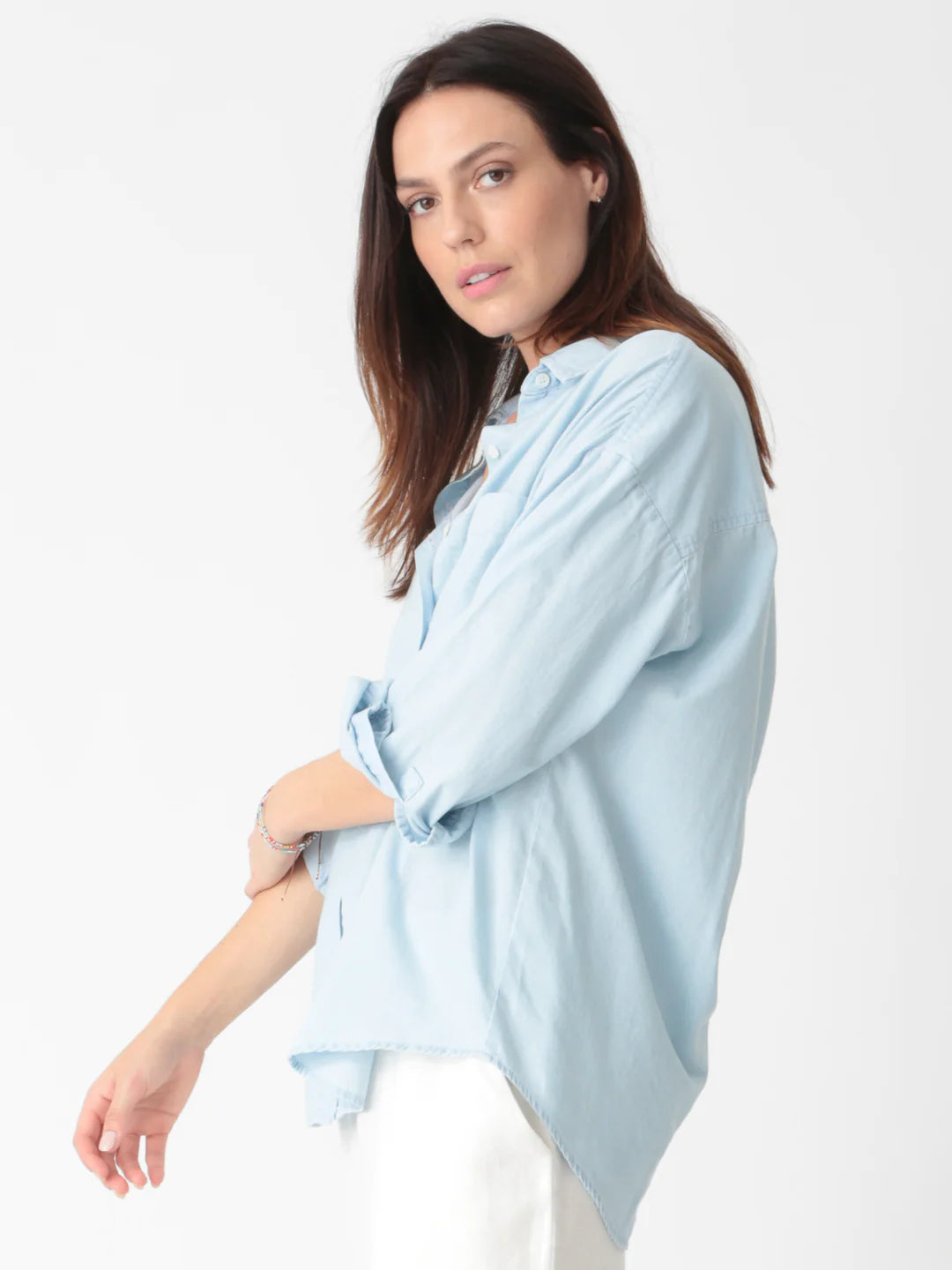 Boyfriend Shirt WTP119SO - Electric & Rose