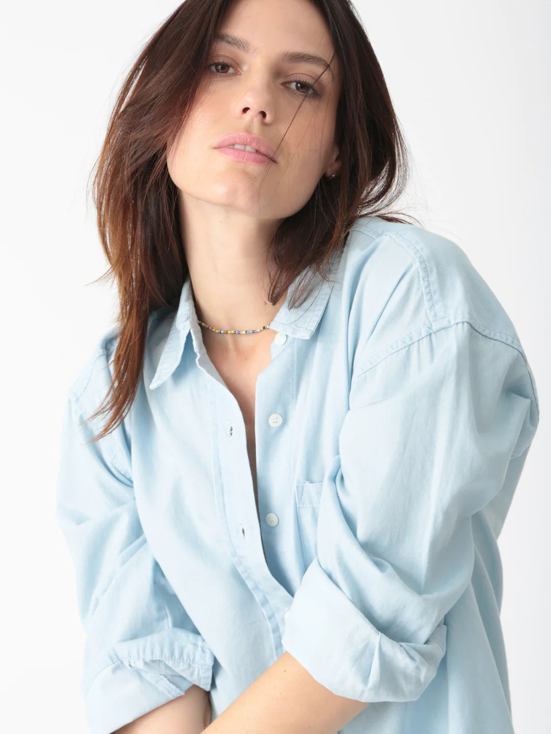 Hazel Shirt Dress WJP103SO - Electric & Rose