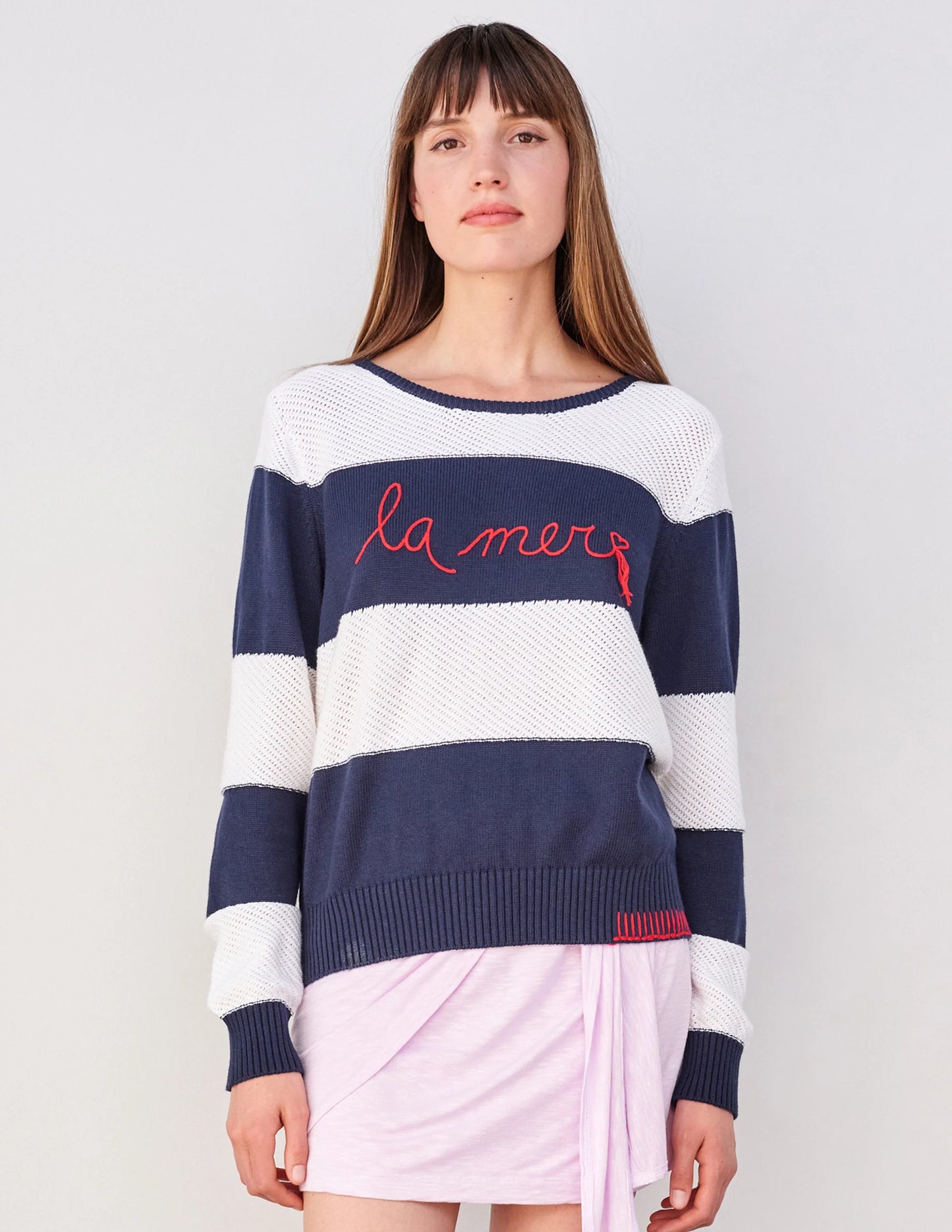 La Mer Striped Sweater SP24-A30-Z66 - Sundry