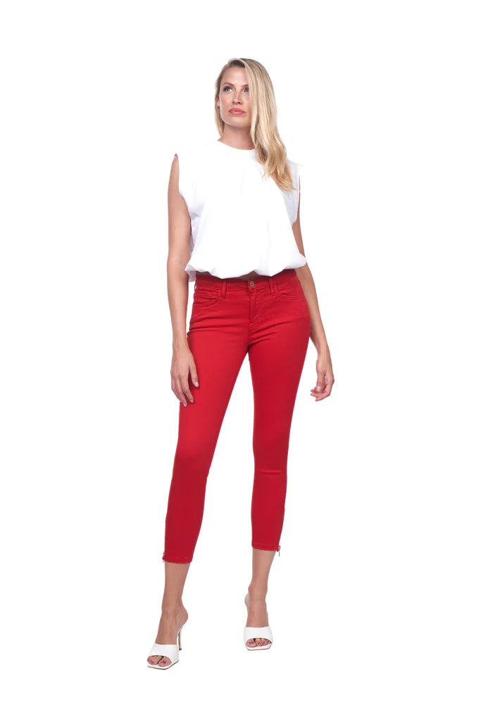 Red Signature Skinny Crop Pant EM2012 - Etienne Marcel