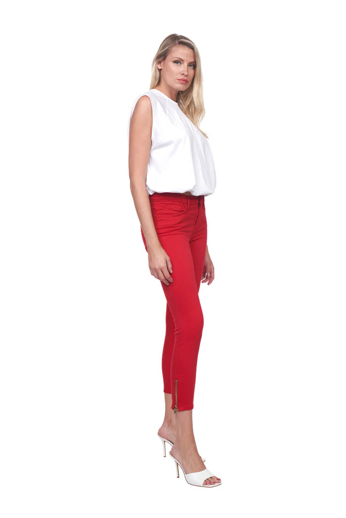 Red Signature Skinny Crop Pant EM2012 - Etienne Marcel