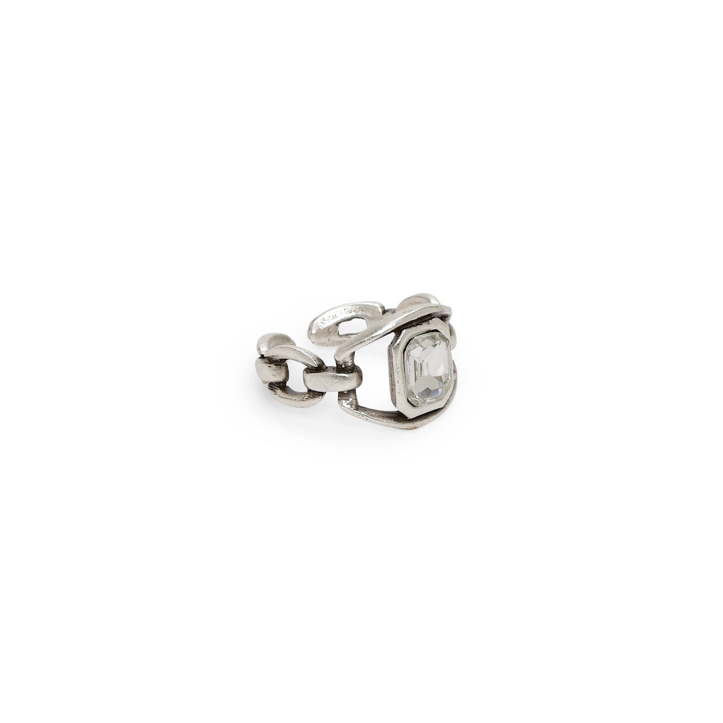 Handmade Crystal Brass Ring - 6817